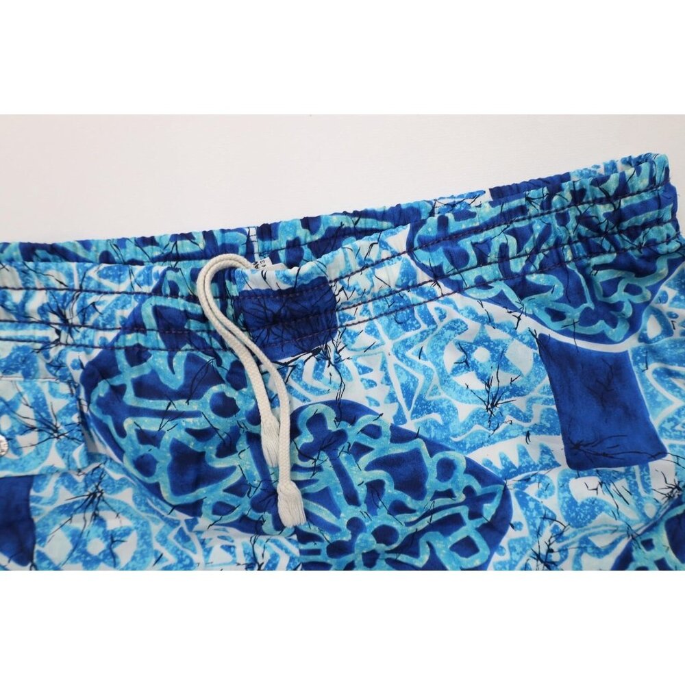 Vintage 60s 70s Streetwear Mens Medium Hawaiian Luau Lined Above Knee Shorts USA - Picture 6 of 14